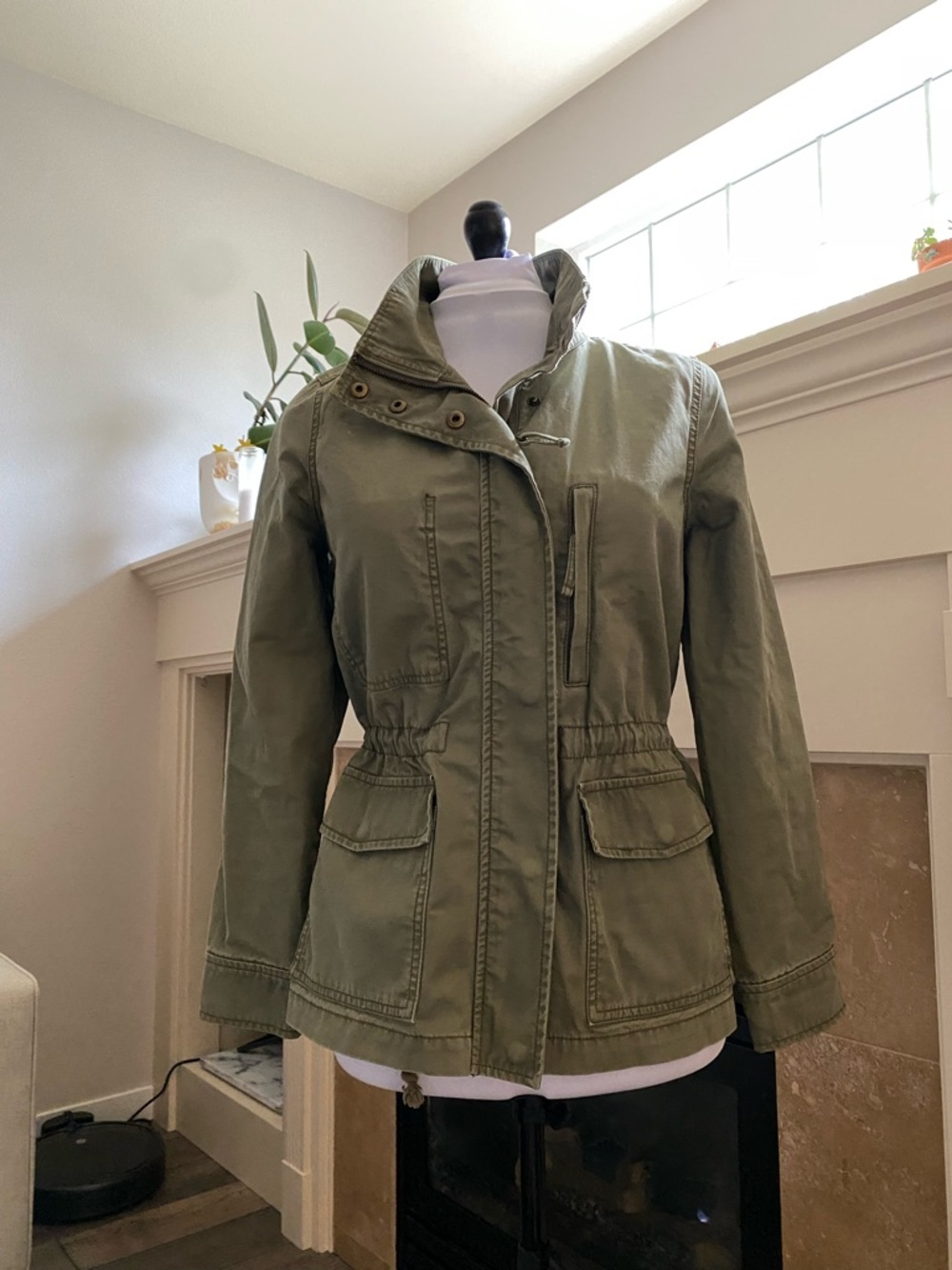 NWOT Women’s Surplus Field Utility Jacket - Olive Green - Picture 2 of 7